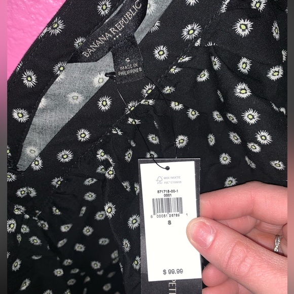 NWT. Banana Republic Ruffle Dress. Deep V Neckline. Retails $100. Size Small. - Picture 3 of 3